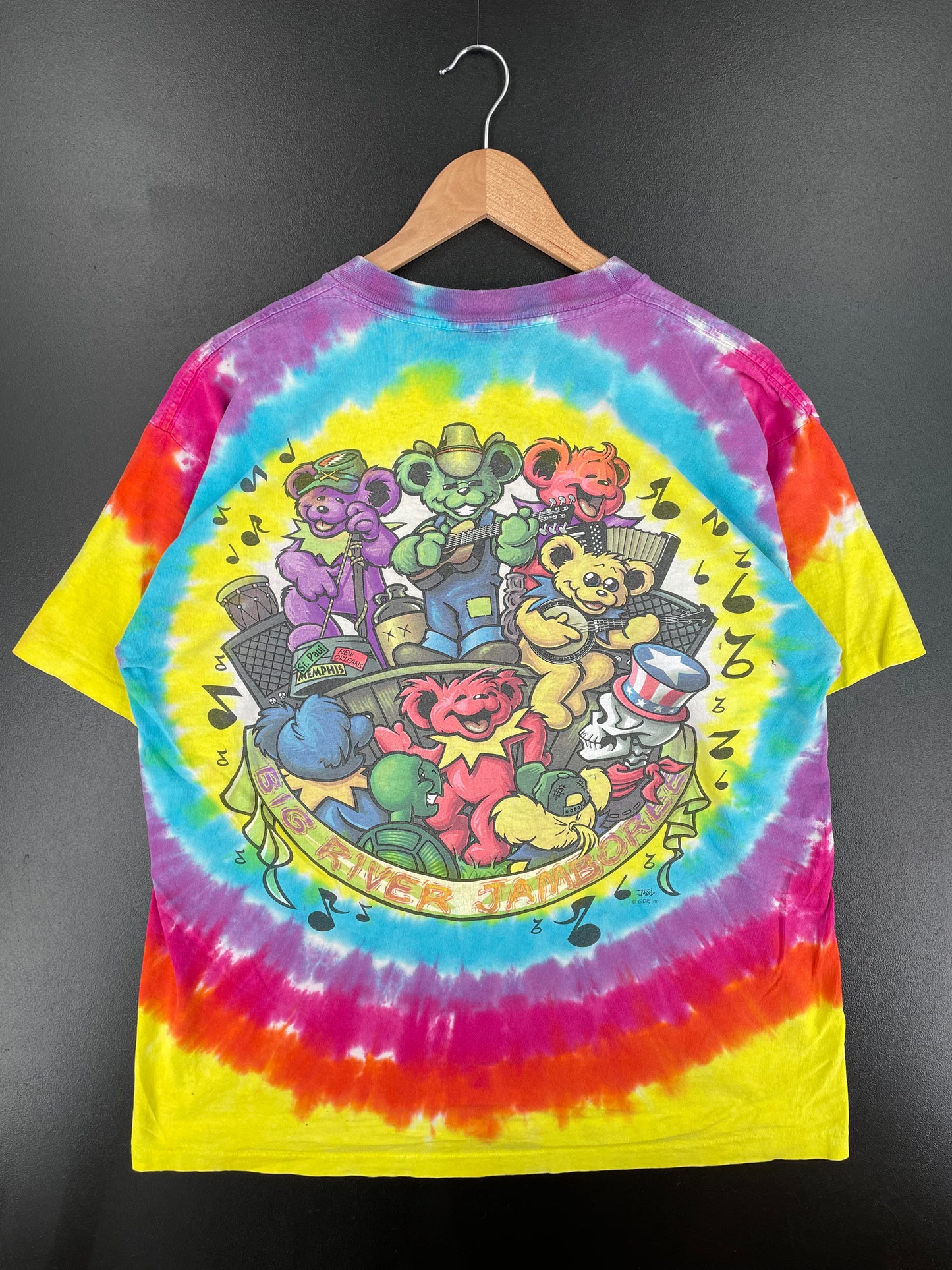 90's LIQUID BLUE x GRATEFUL DEAD Made in USA Size L Vintage Music T- Shirt / A1929