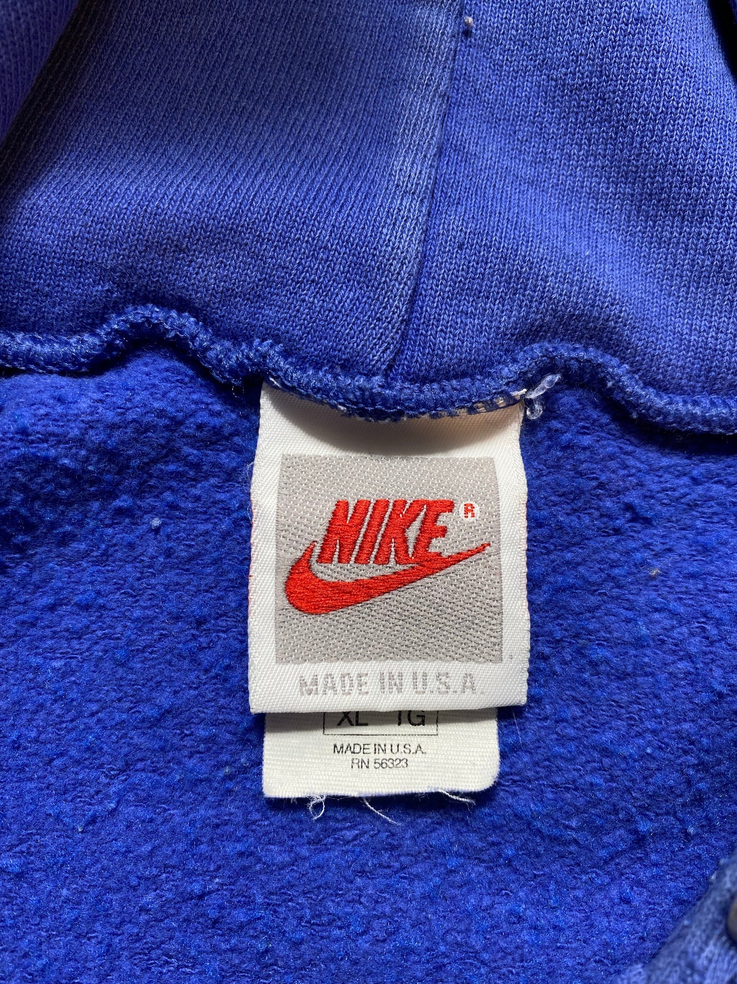 90's NIKE Silver Tag Made in USA Size XL Vintage Hoodie Sweat shirt / A8044