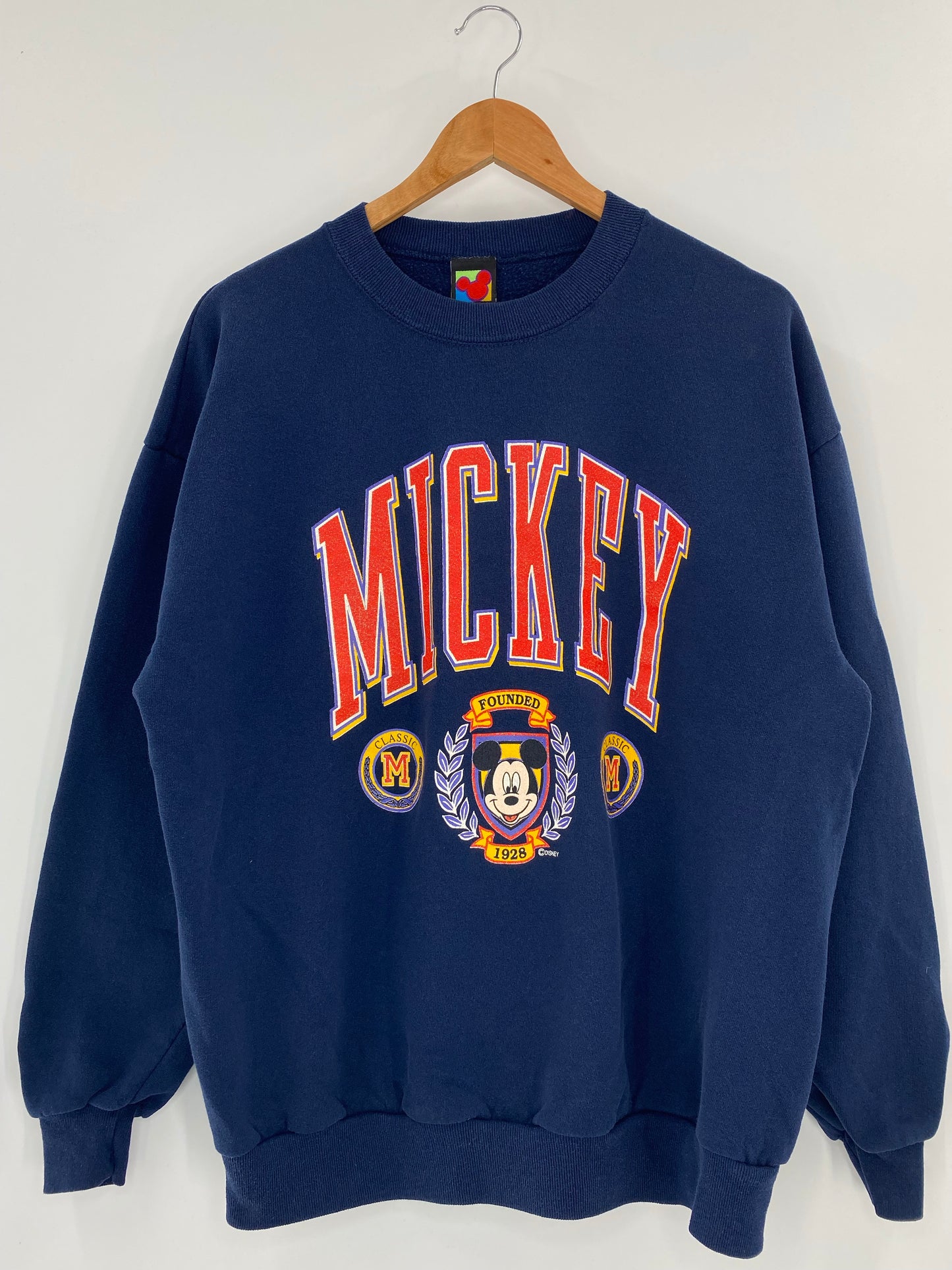 90’s DISNEY MICKEY Made in USA Size XL Vintage Sweat-shirt / K4365