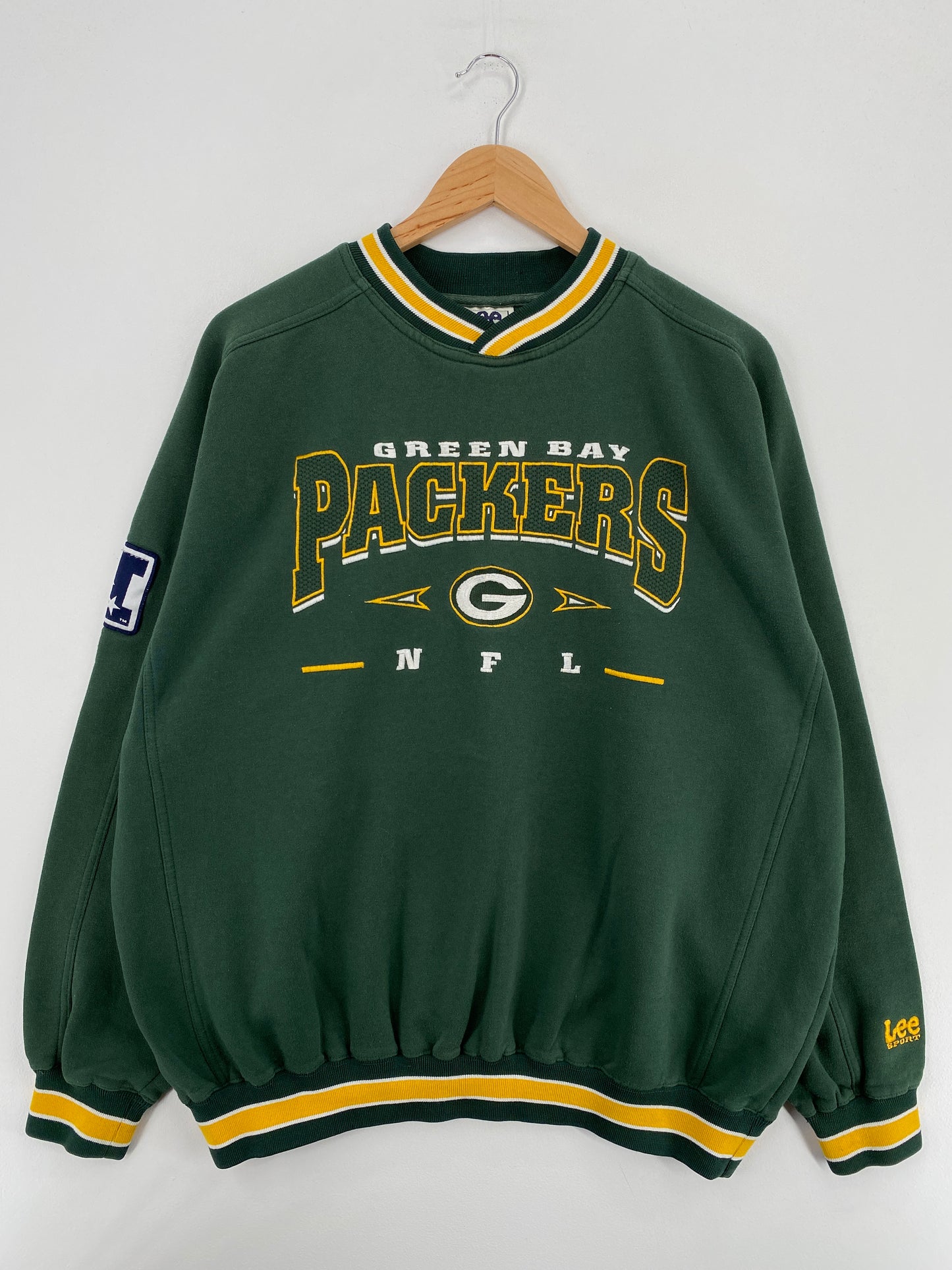 90's GREEN BAY PACKERS Size XL Vintage NFL Sweat - Shirt/ A5890
