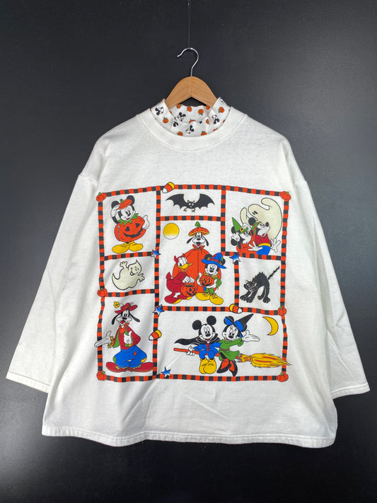 90’s DISNEY HALLOWEEN Made in USA Size XL Vintage Sweat-shirt / A7288