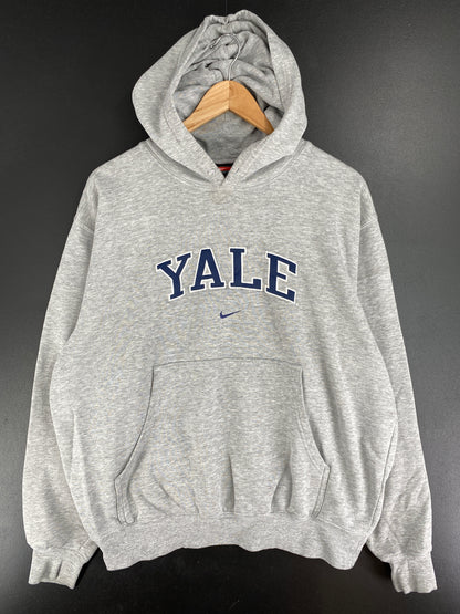 00' NIKE YALE UNIVERSITY Size M Vintage College Hoodie Sweat-Shirts / A5356