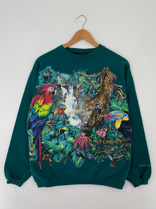 90's SAINT LOUIS ZOO Made in USA Size M Vintage Sweat-Shirt / A9630