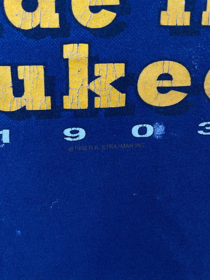 1992 HARLEY DAVIDSON MILWAUKEE Made in USA Size L Vintage T-Shirt / A9197