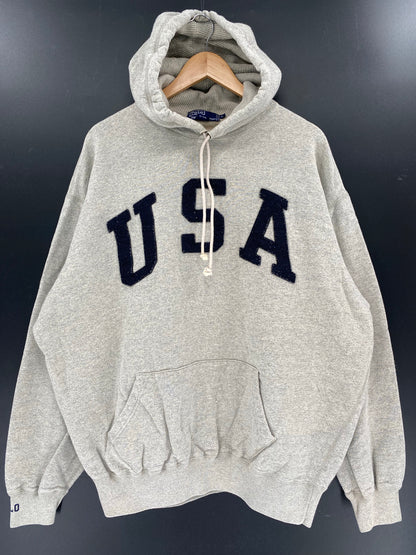 90's POLO RALPH LAUREN Size XL Vintage Hoodie Sweat-shirt  / K6030