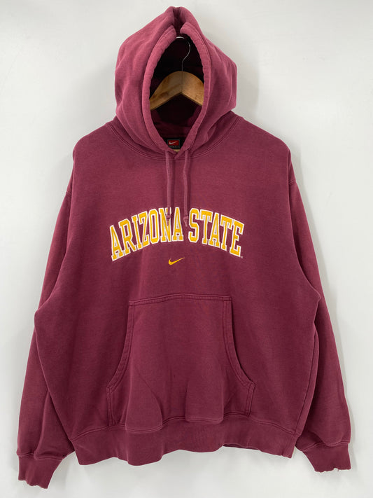 00' NIKE ARIZONA STATE Size L Vintage Hoodie Sweat-Shirt / K4645