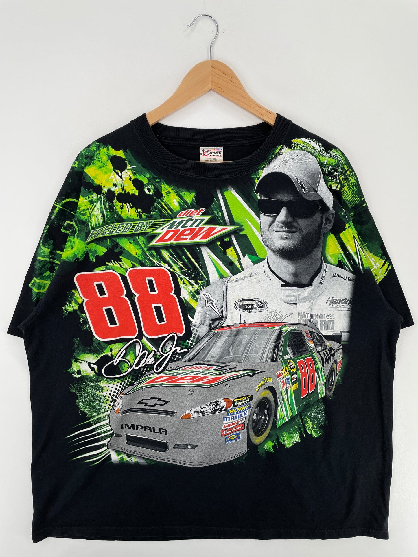 2012 NASCAR x DALE JR Size XXL Vintage Racing T-Shirt / A4108