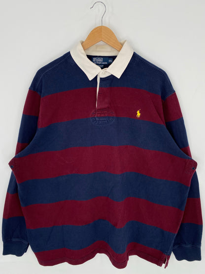 90's POLO RALPH LAUREN Size XXL Vintage Rugby Shirt / E4103R