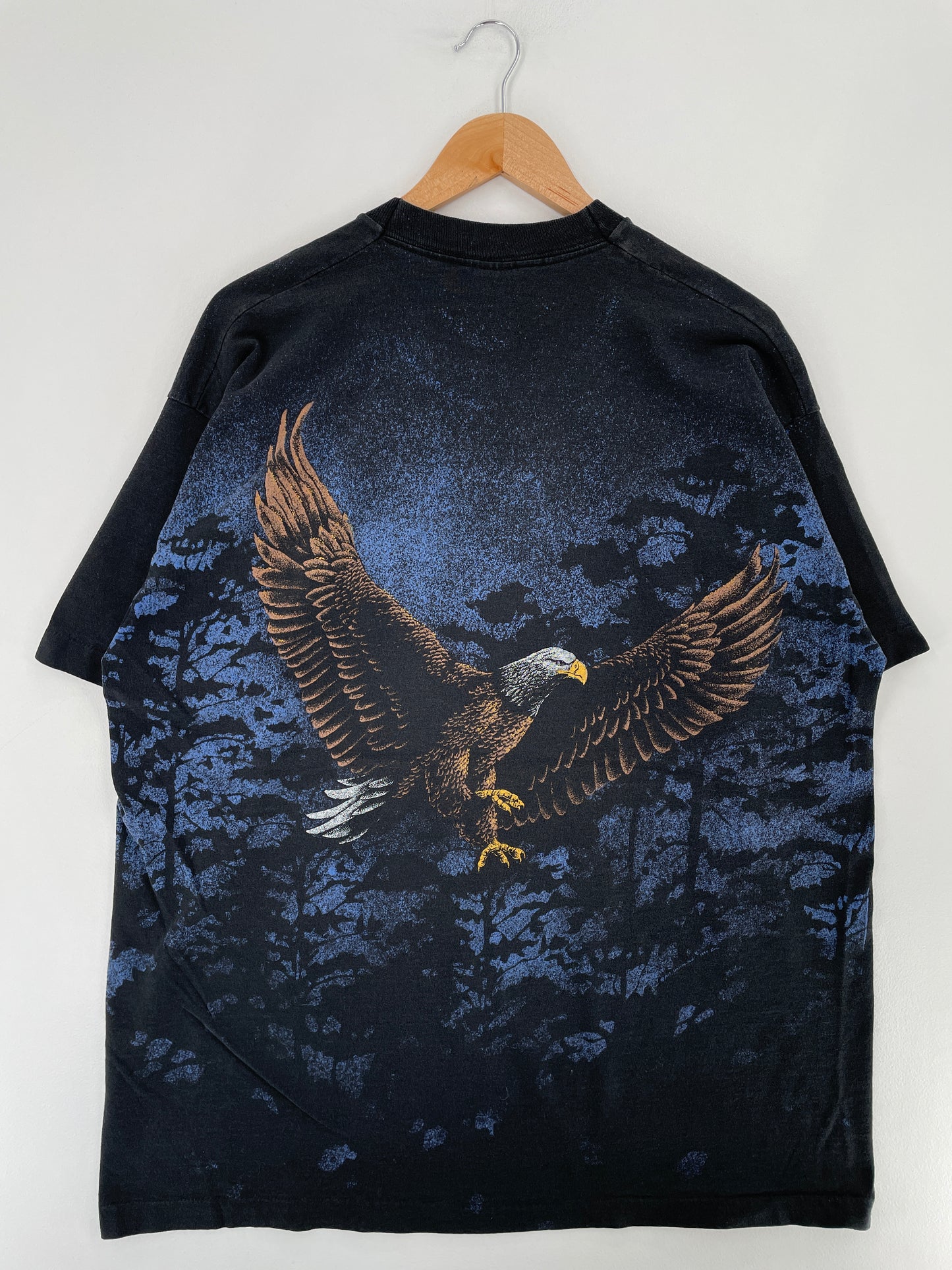 90's EAGLE Made in USA Size XXL Vintage Animal T-Shirt / E5547T