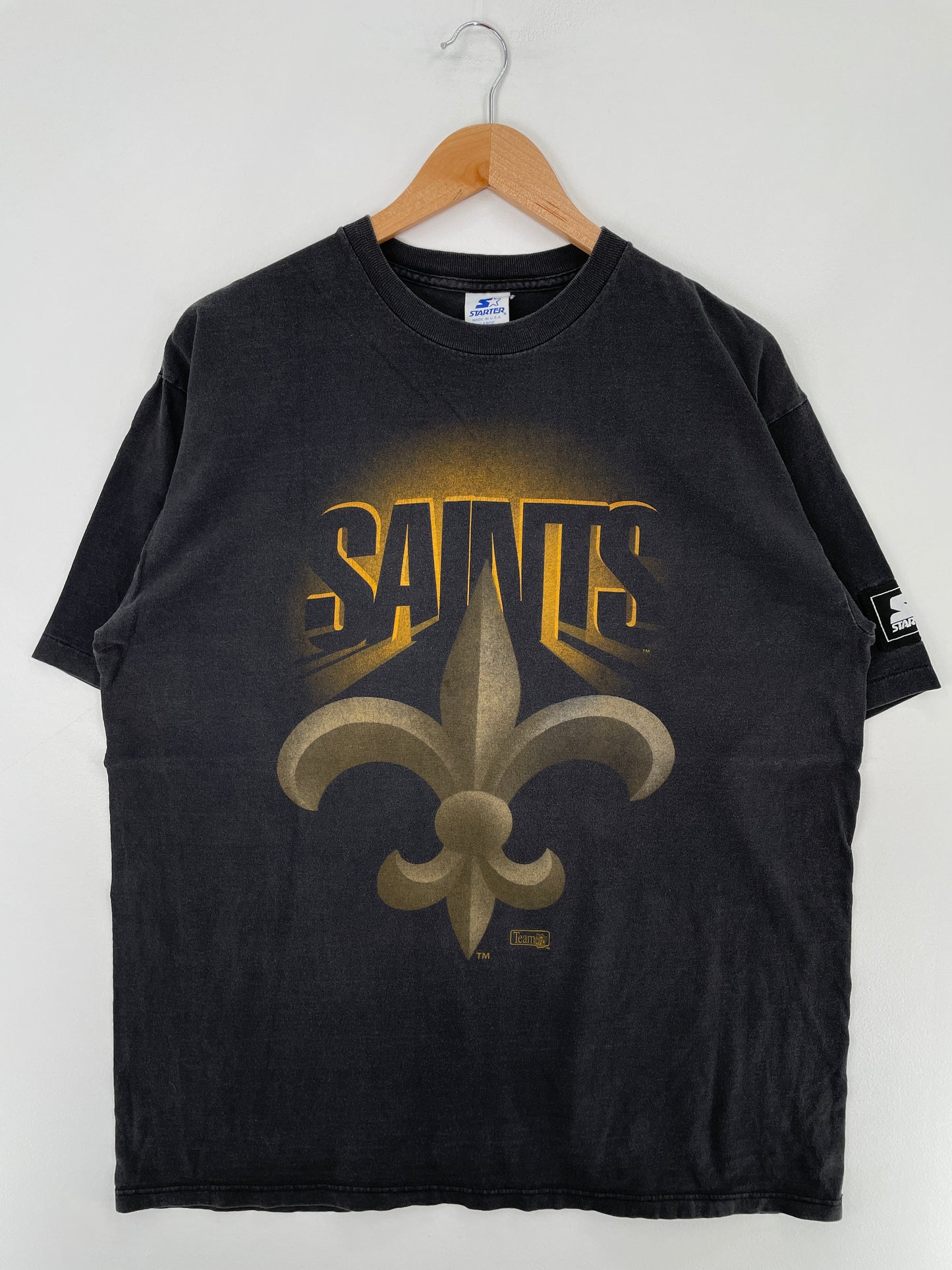 .90's STARTER x NEW ORLENS SAINTS Size L Vintage NFL T-Shirt / E2877T