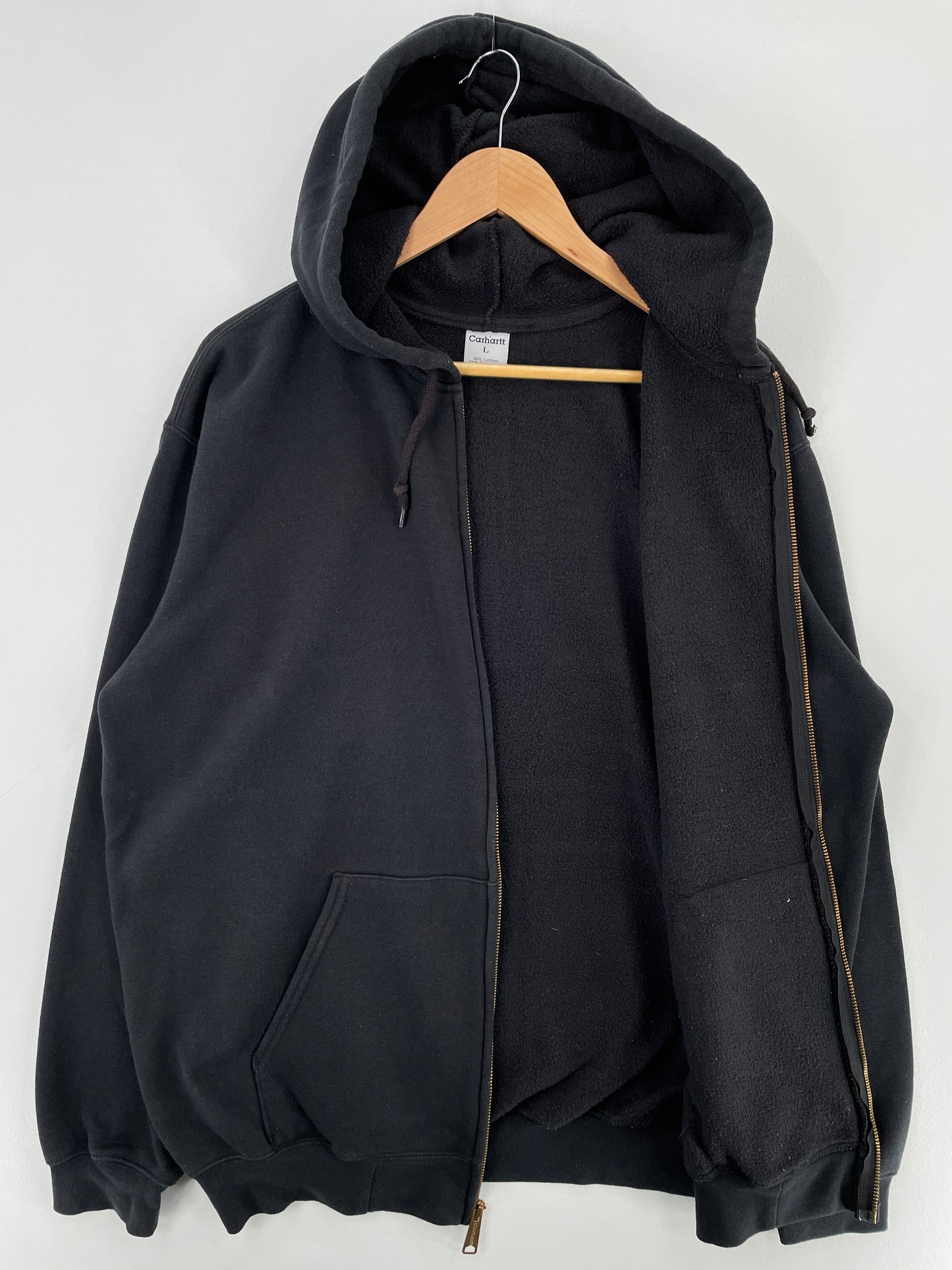 Vintage CARHARTT Size L Hoodie Zip-up Sweat-Shirt / E2632S