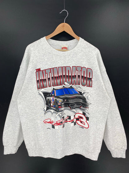 90’s DALE EARNHARDT THE INTIMIDATOR Size XL Vintage Racing Sweat-shirt / K7745