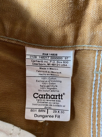 Vintage CARHARTT Size 29x30 Double Knee Duck Pants / K6523