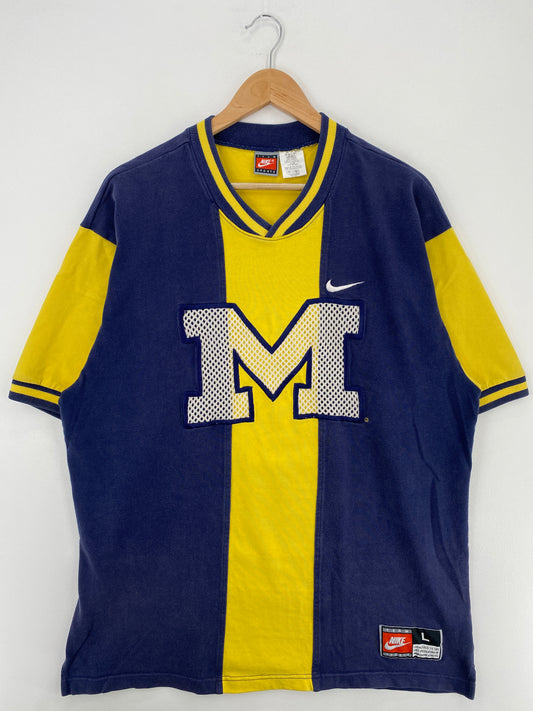 90’s NIKE MICHIGAN Size L Vintage College T-Shirt / A4616