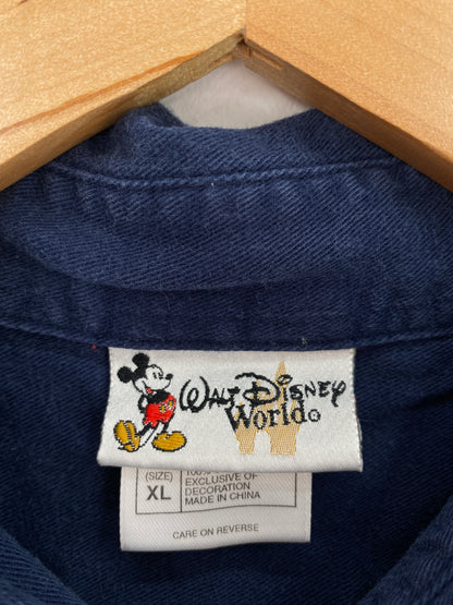 00' DISNEY ANIMAL KINGDOM Size XL Vintage Button Down Shirt / A3946