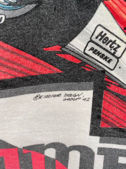 1992' RICK MEARS Made in USA Size XL Vintage Racing T-Shirt / K6218
