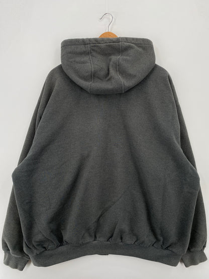 Vintage CARHARTT Size XXL Hoodie Zip-up Sweat-Shirt / A7924
