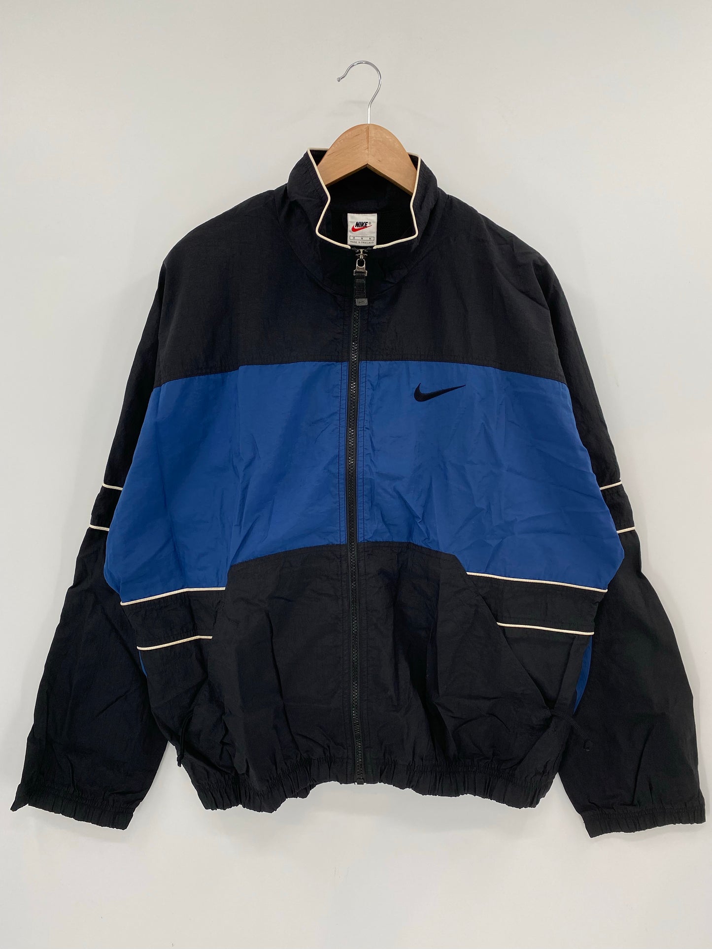 90's NIKE Size M Vintage Zip-up Nylon Jacket/ K6763