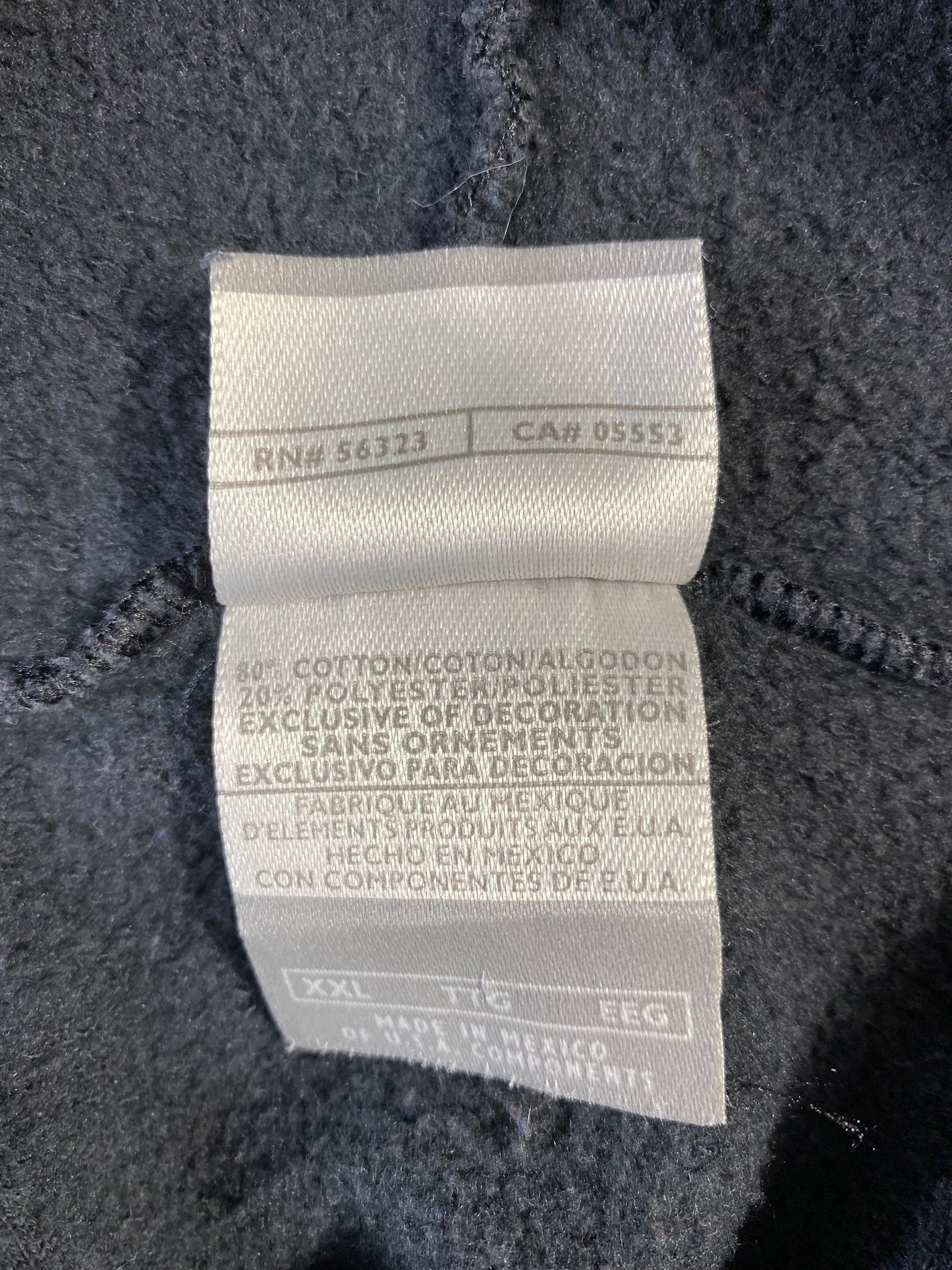 90's NIKE CENTER SWOOSH Size XXL Vintage Hoodie Sweat-Shirt / A6995