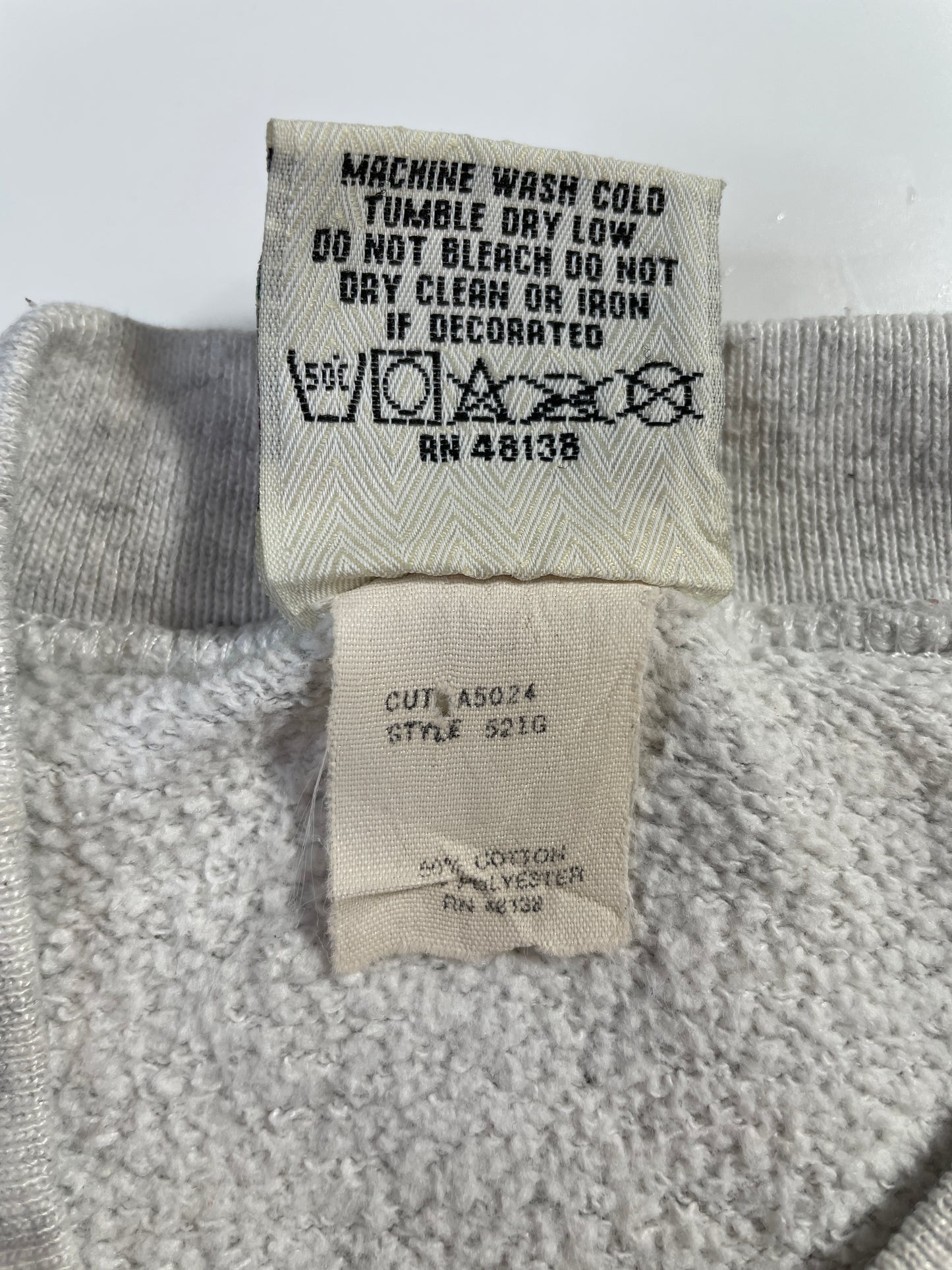 90's GEORGETOWN HOYAS Made in USA Size L Vintage College Sweat Shirt / E6760S