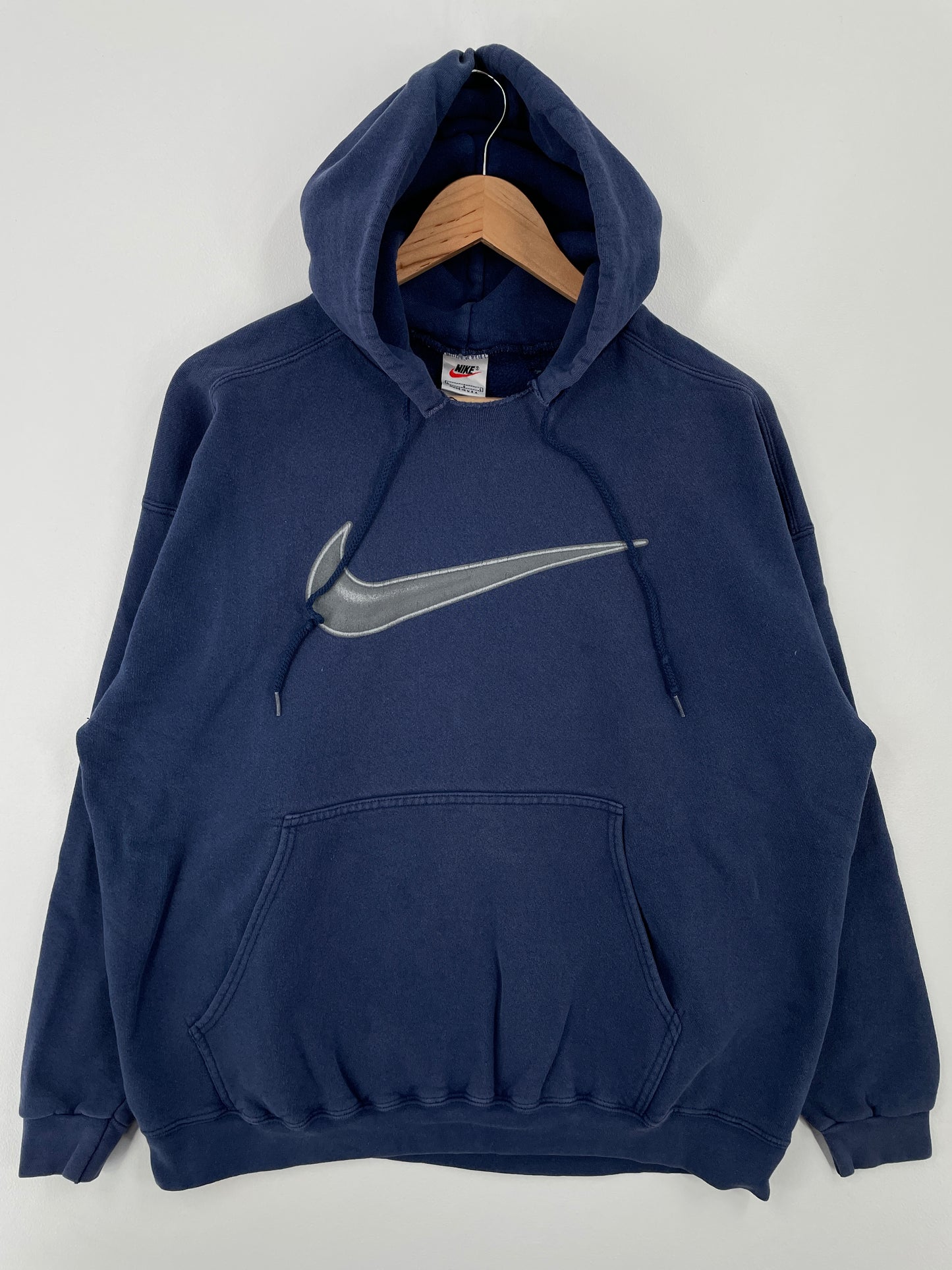 90's NIKE Made in USA Size L Vintage Hoodie Sweat-shirt / A8665