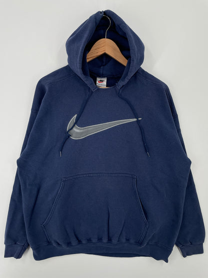 90's NIKE Made in USA Size L Vintage Hoodie Sweat-shirt / A8665