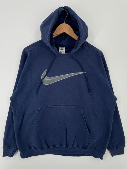 90's NIKE Made in USA Size L Vintage Hoodie Sweat-shirt / A8665