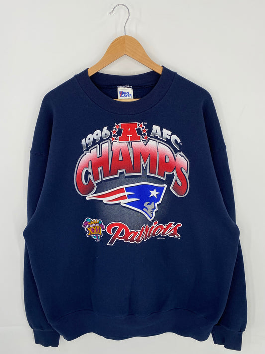 1996 New ENGLAND PATRIOTS Made in USA Size XXL Vintage NFL Sweat-Shirt/ K8119