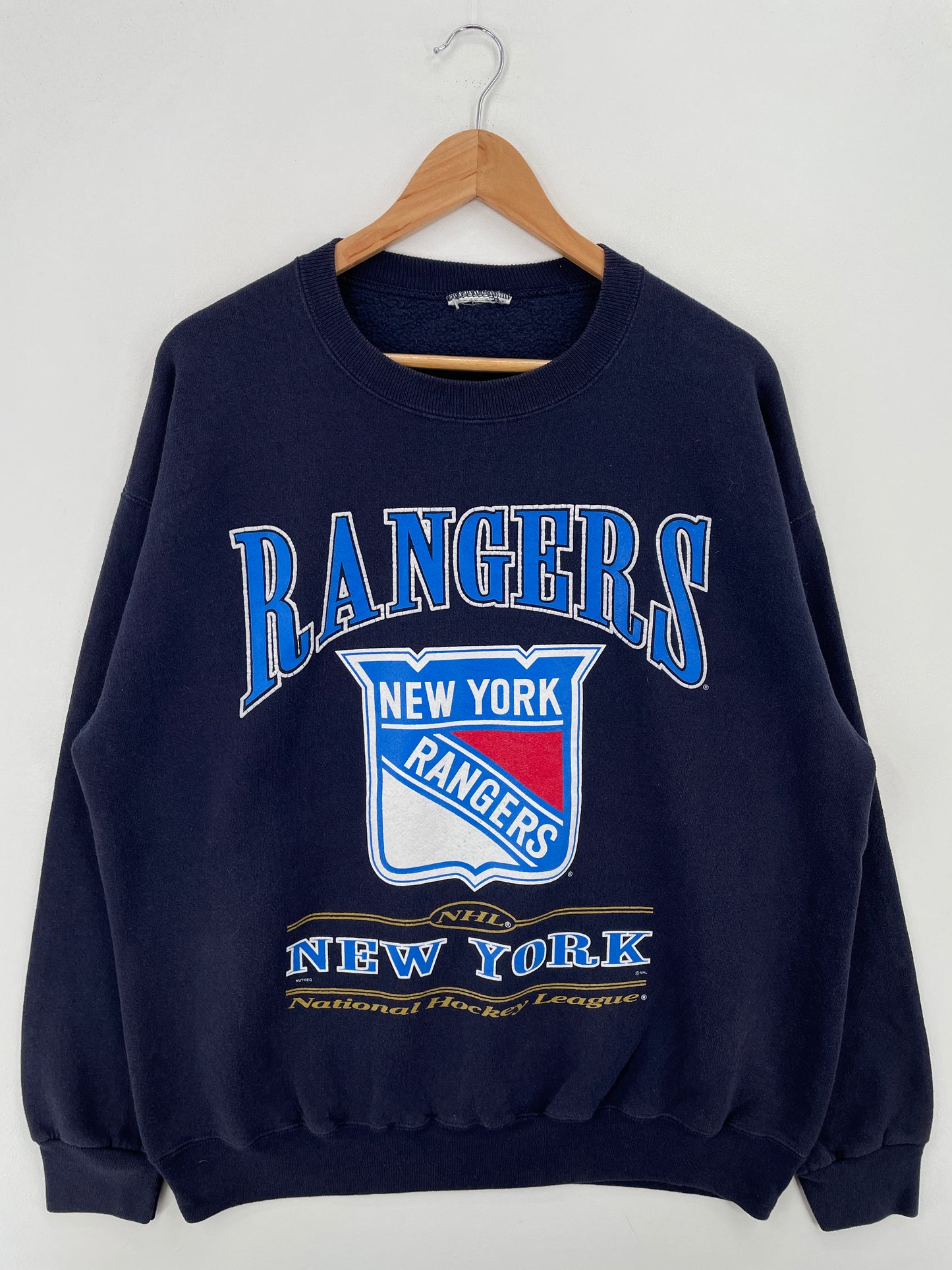 90’s  NEW YORK RANGERS Size Approx.XL Vintage NHL Sweat-Shirt / A7726