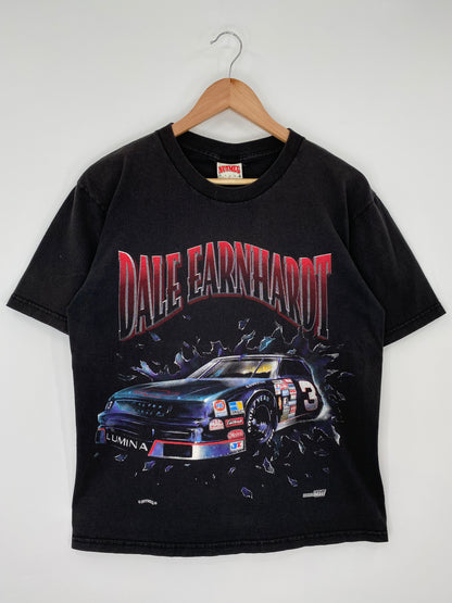 90's NASCAR DALE EARNHARDT Made in USA Size L Vintage Racing T-Shirts / K9661
