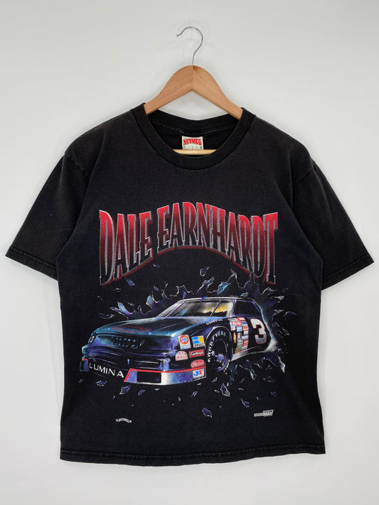 90's NASCAR DALE EARNHARDT Made in USA Size L Vintage Racing T-Shirts / K9661