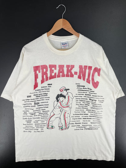 90's FREAK-NIC Made in USA Size XL Vintage T-Shirt / A3803