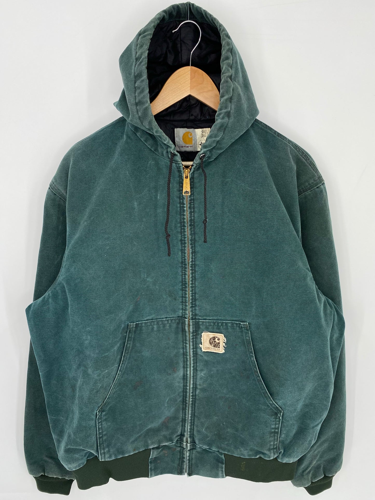 Vintage CARHARTT Size L Zip-up Hoodie Sweat-shirt Jacket / K8107