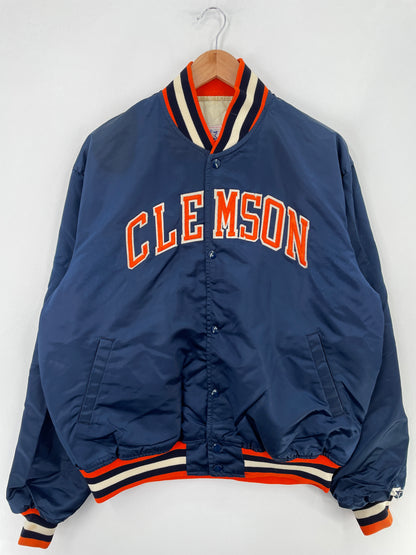 90's STARTER x CLEMSON UNIVERSITY Size XL Vintage College Jacket / E3946J
