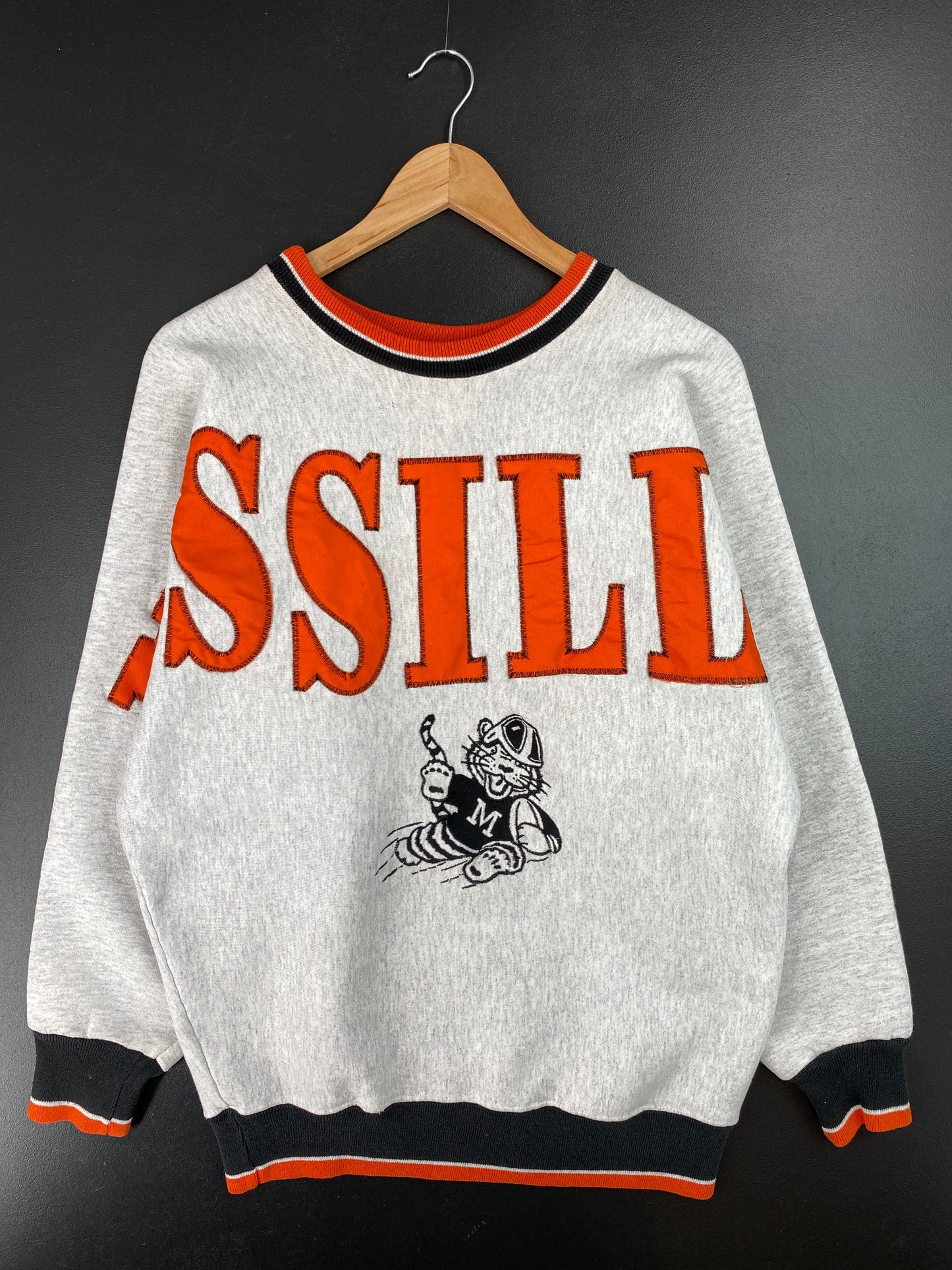 90’s MASSILLON Made in USA Approx. Size XL Vintage College Sweat-Shirt / E3831S