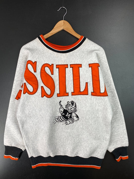 90’s MASSILLON Made in USA Approx. Size XL Vintage College Sweat-Shirt / E3831S