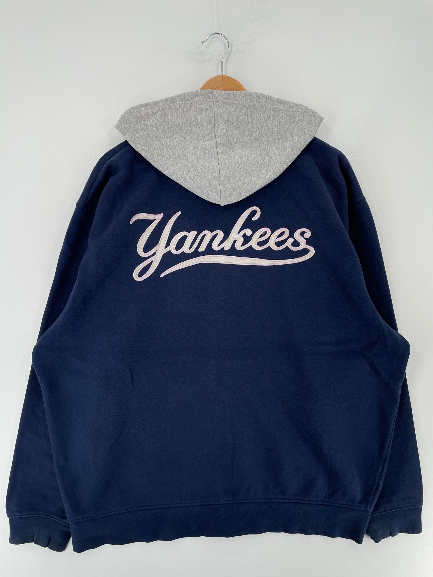 Vintage NIKE x NEW YORK YANKEES Size L Vintage MLB Hoodie Zip up Sweat Shirt / E6714S