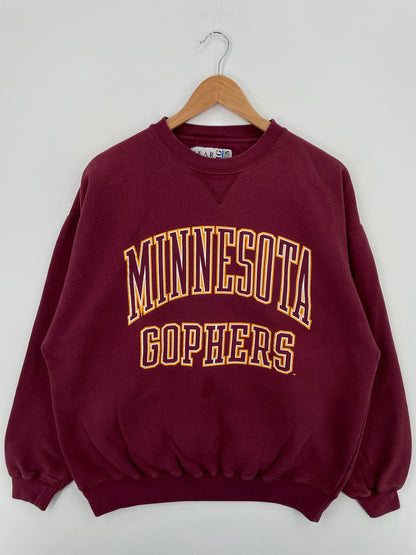 90's MINNESOTA GOPHERS Size L Vintage College Sweat-Shirt / A6582