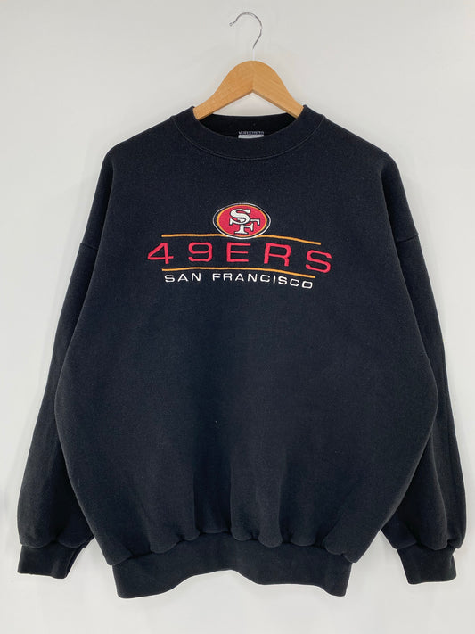 90's SAN FRANCISCO 49ERS Size XL Vintage NFL Sweat - Shirt/ K5769