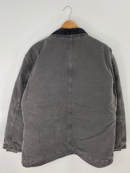 Vintage CARHARTT Size L Zip Up Sweat-shirt Jacket / K8265