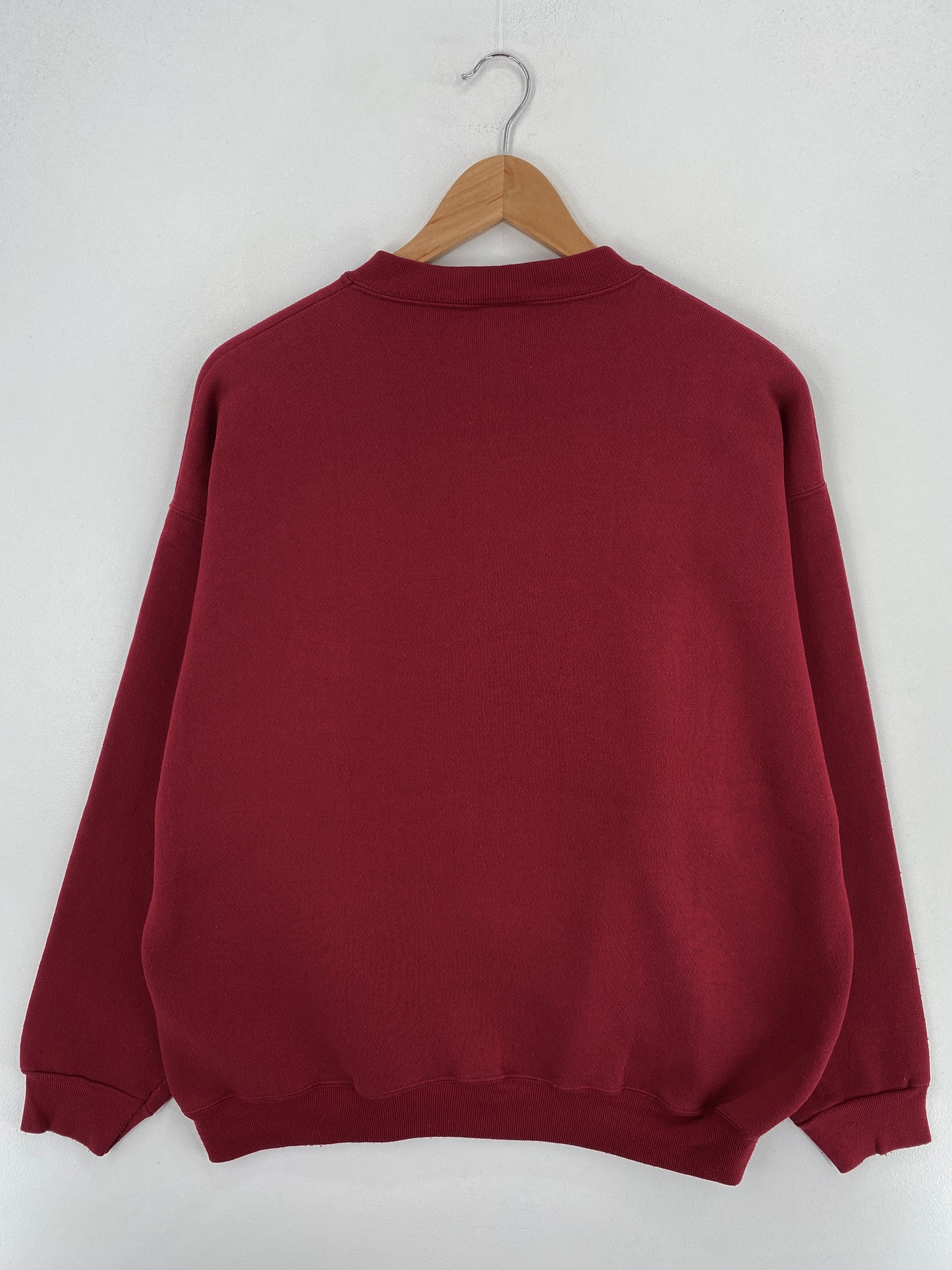 90’s UNIVERSITY OF SOUTHERN CALIFORNIA Size No Tag Approx.L-XL Vintage College Sweat-Shirt / A4949