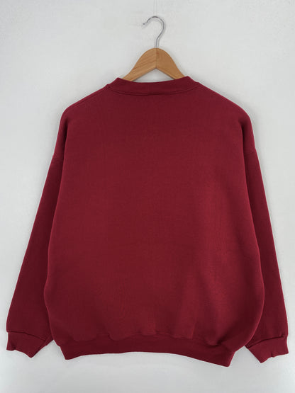 90’s UNIVERSITY OF SOUTHERN CALIFORNIA Size No Tag Approx.L-XL Vintage College Sweat-Shirt / A4949