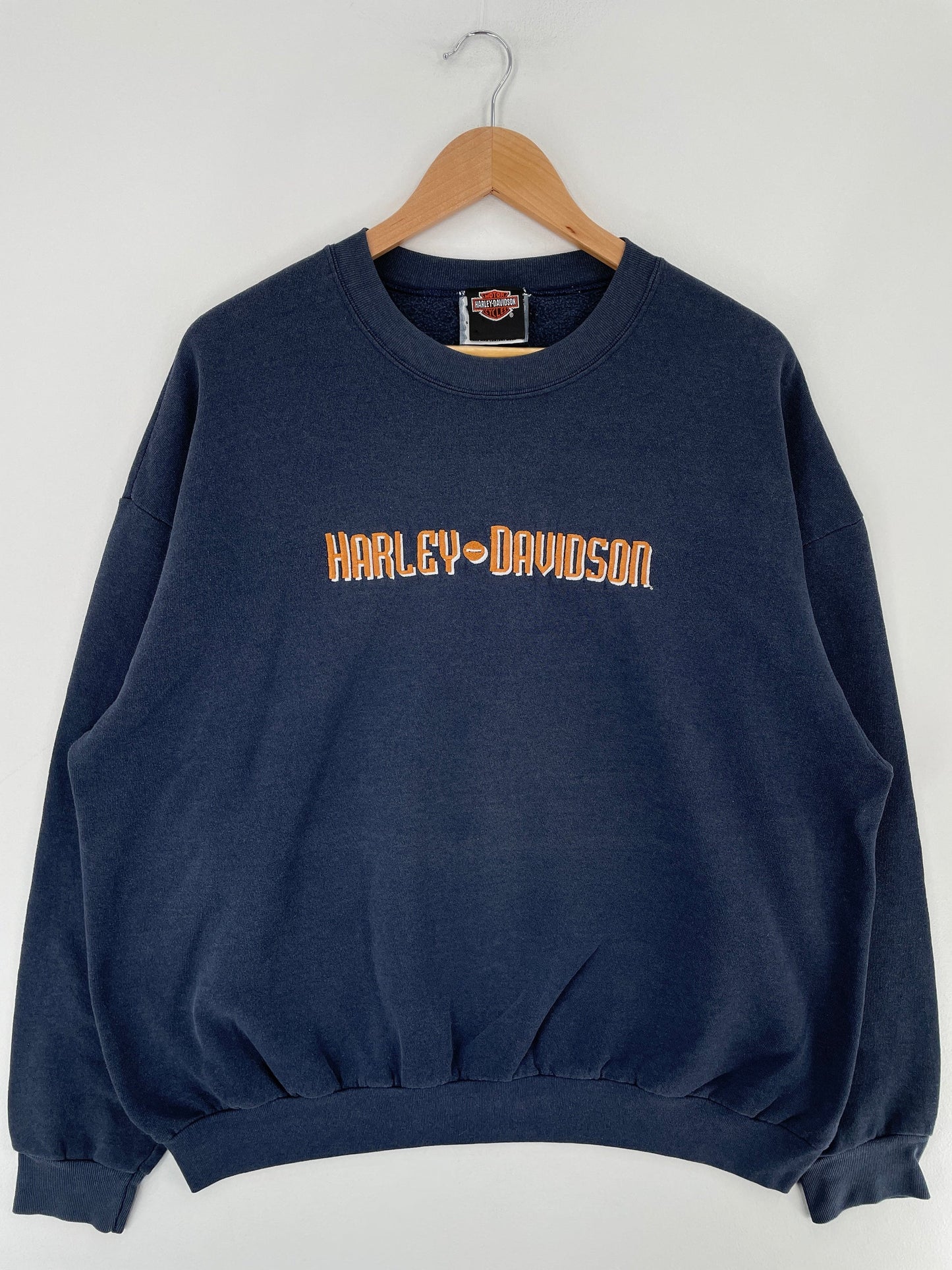 90’s HARLEY DAVIDSON Made in USA Size XL Vintage Sweat-shirt / E5446S*