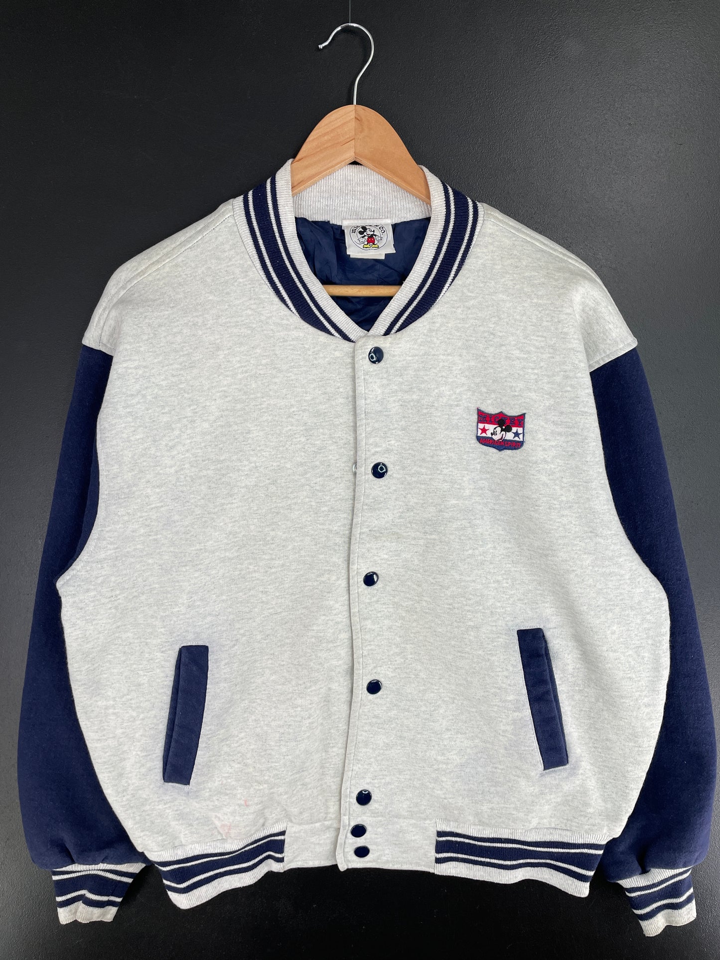 90's DISNEY MICKEY Size L Vintage Sweat Jacket / A9708