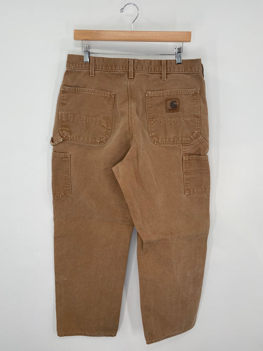 90’s CARHARTT Made in USA Size W32xL29 Vintage Duck Pants / K9983