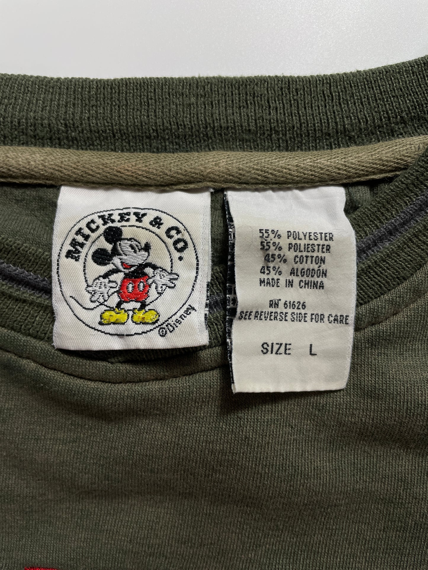 00' DISNEY MICKEY Size L Vintage Sweat-Shirt / A4055