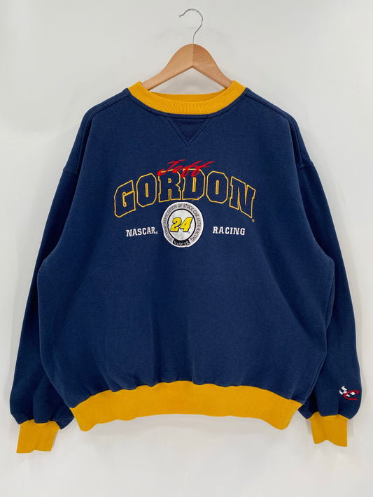 90's JEFF GORDON Size L Vintage Racing Sweat-shirt  / K5364