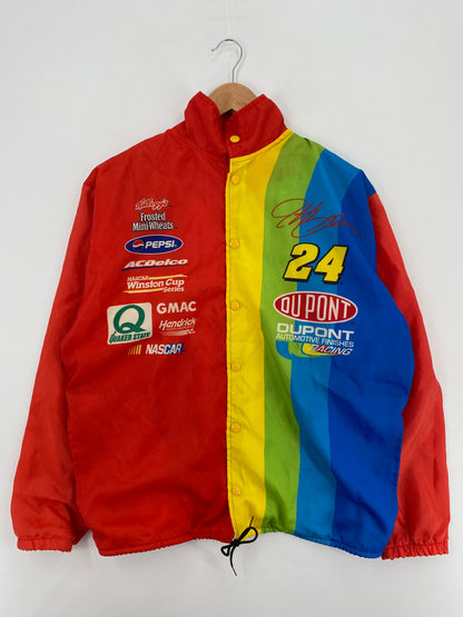 90's DUPONT JEFF GOR m  DON Made in USA Size M Racing Nylon Jacket / A5592