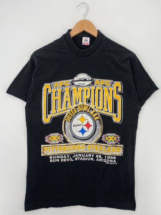 1995 PITTSBURGH STEELERS Made in USA Size L Vintage NFL T-shirt / A4528