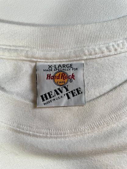 90's HARD ROCK NEW YORK Made in USA Size XL Vintage T-Shirt / A2319